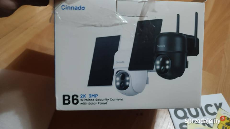 Kamera Solarna WiFi Cinnado B6 2K Pełna Ochrona Książ Wielkopolski sprzedam
