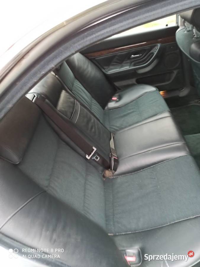 bmw e38 fotele przod i tyl kanapa zielona skora Imielin sprzedam