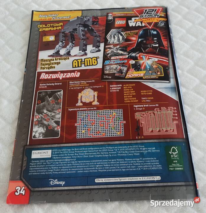 Lego Star Wars 062019 Egmont Książeczki dzieci Rok wydania 2019 śląskie Czeladź
