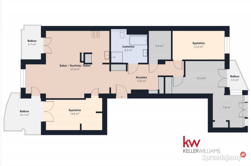 Mieszkanie Katowice Wróbli 115m2 6 pokoi 12782zł/m2 śląskie