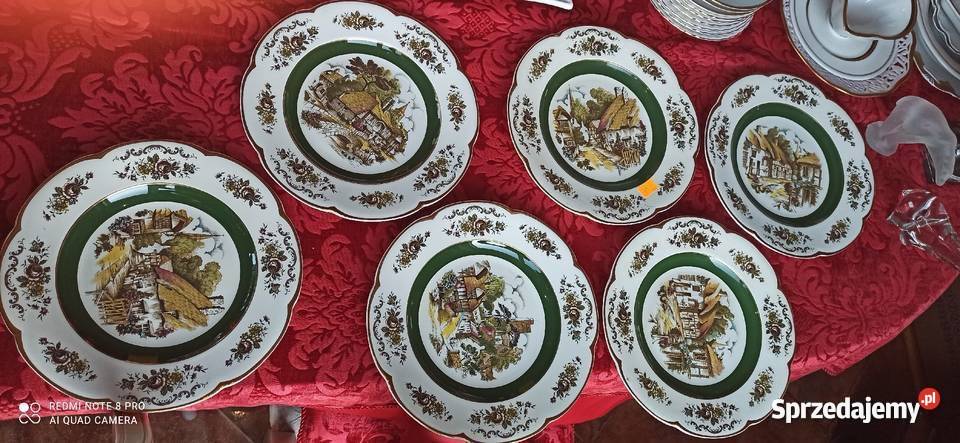 Patera Ascot Service Plate By Wood Sons England Porcelana i szkło pomorskie