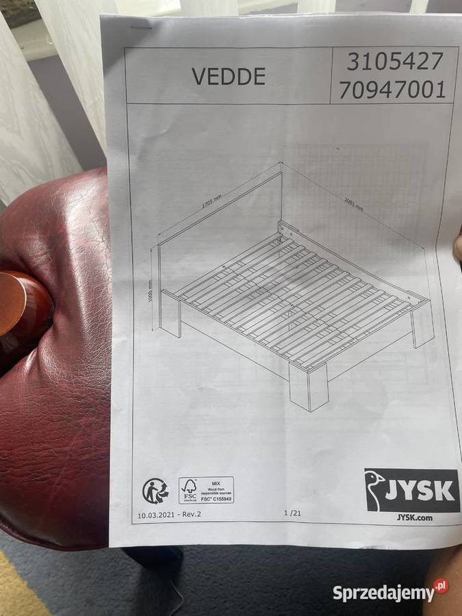 Łóżko 160 x 200 stan nowe wielkopolskie Ostrzeszów sprzedam