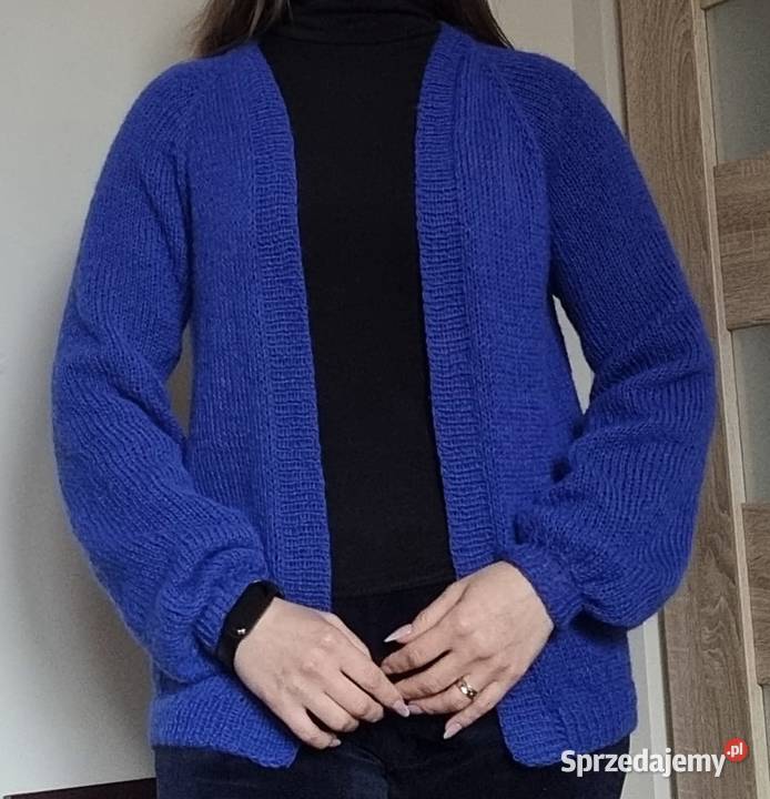 kardigan moherowy robiony ręcznie Ruda Śląska sprzedam