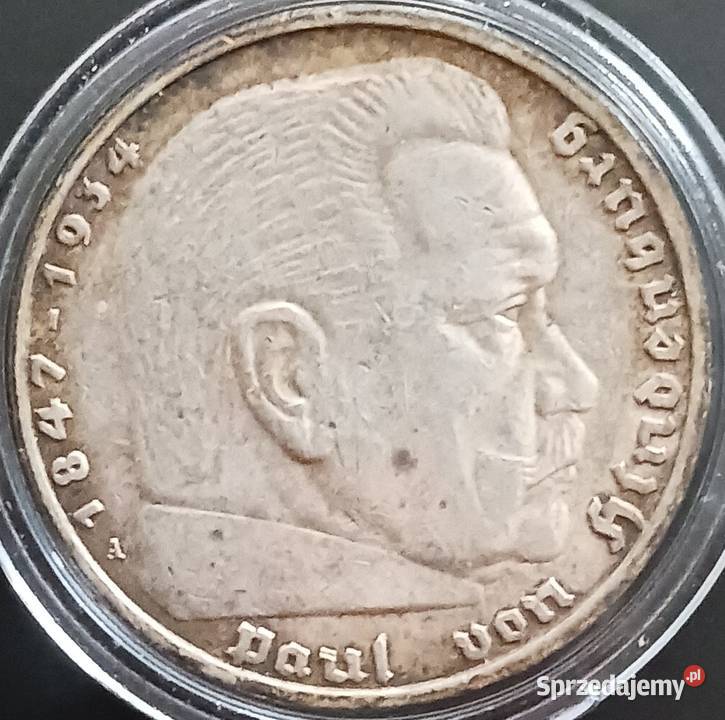 5 Marek Niemcy Paul von Hindenburg 1936 r Men A Numizmatyka Konin