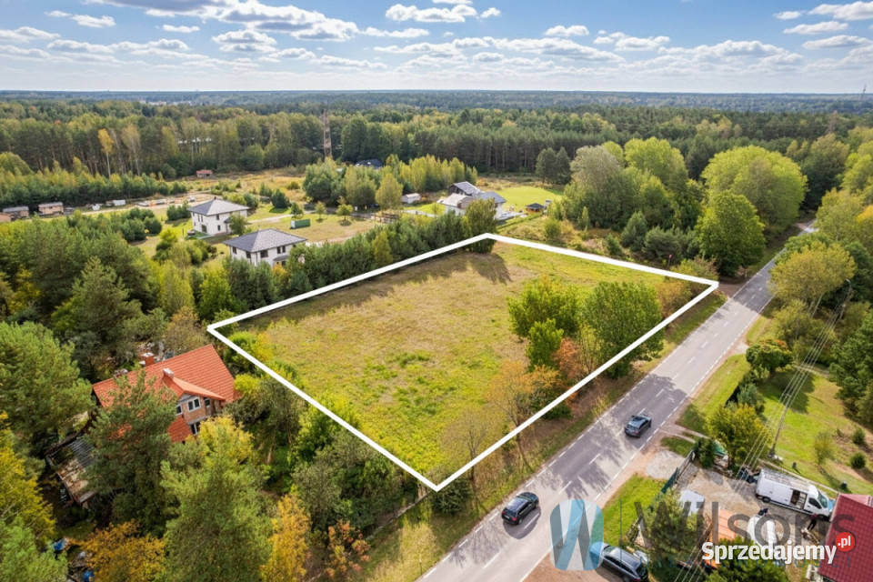 Grunt Prace Duże 4070m2 asfalt mazowieckie