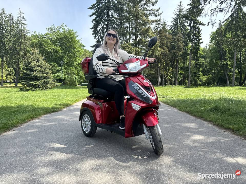 Skuter elektryczny trójkołowy Fasti 3 czerwony Kraków sprzedam
