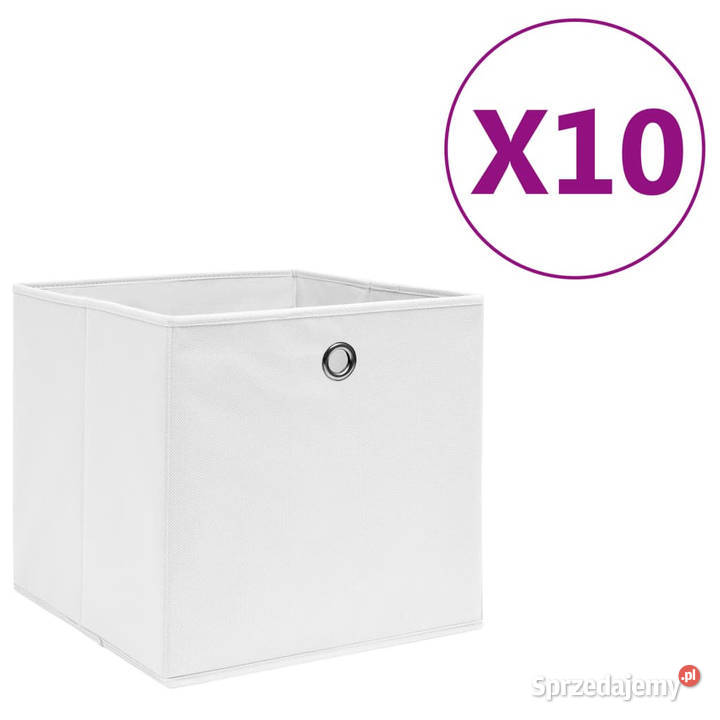 Pudełka z włókniny 10 28x28x28 białe WM325209 Warszawa