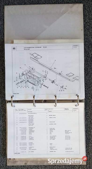 Katalog części Pisten Bully 280 i 260 Zakopane sprzedam