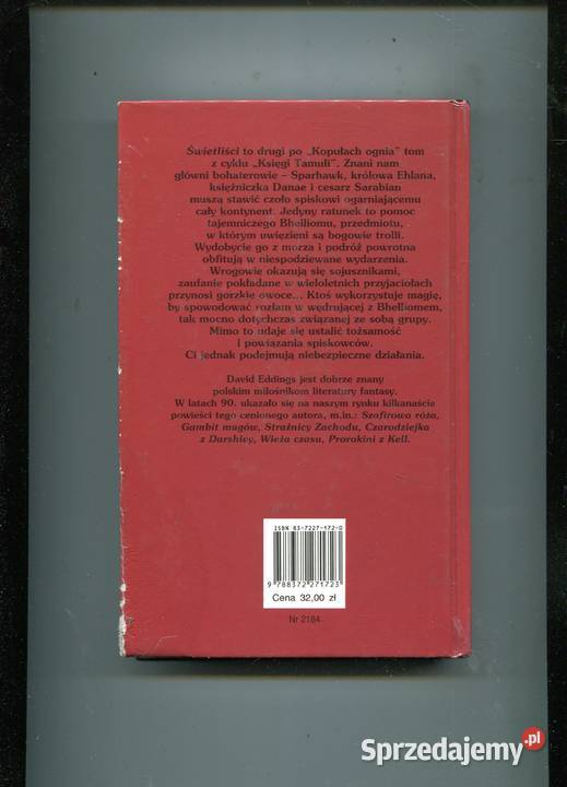 Świetliści Księga druga Tamuli David Eddings Pozostałe zachodniopomorskie