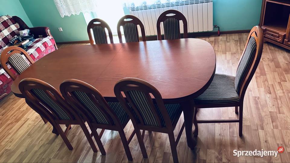Stół z krzesłami komplet solidny Dorobna Wola