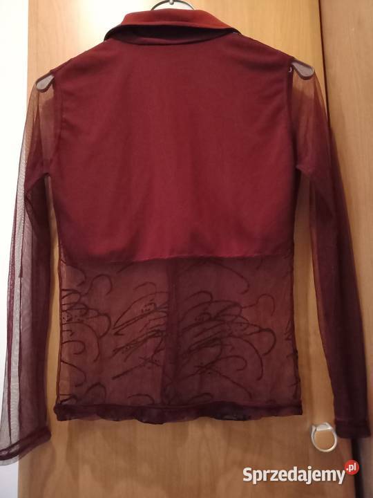 Bluzka ozdobnakolor burgund Łódź