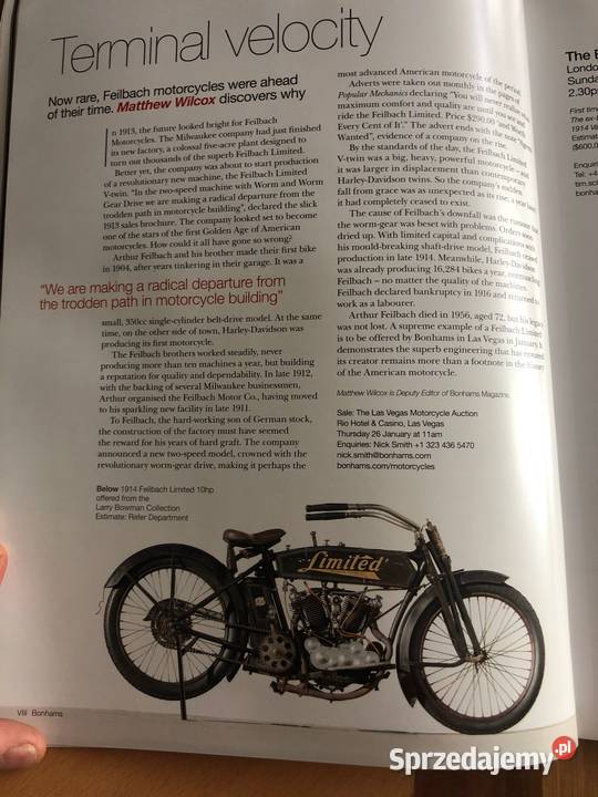 Bonhams magazyn gazeta Pozostałe wielkopolskie Poznań sprzedam