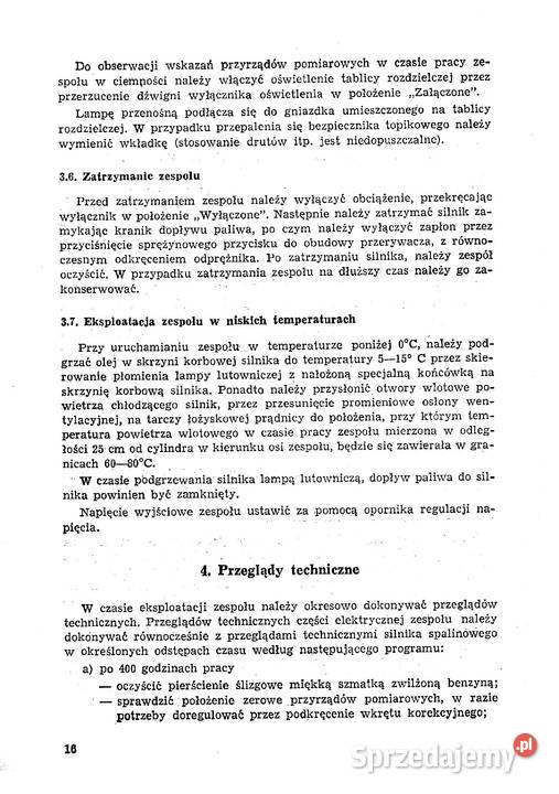 instrukcja obsługi agregatu pab 21230 Poradniki, albumy i reportaże Stalowa Wola