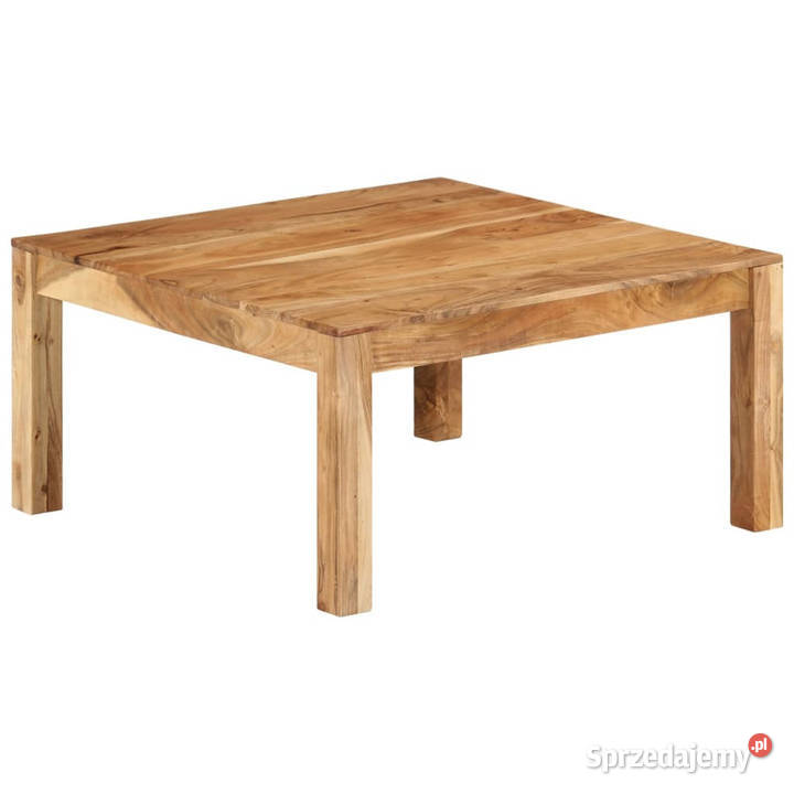 Stolik kawowy 80 x 80 x 40 lite drewno akacjowe Warszawa