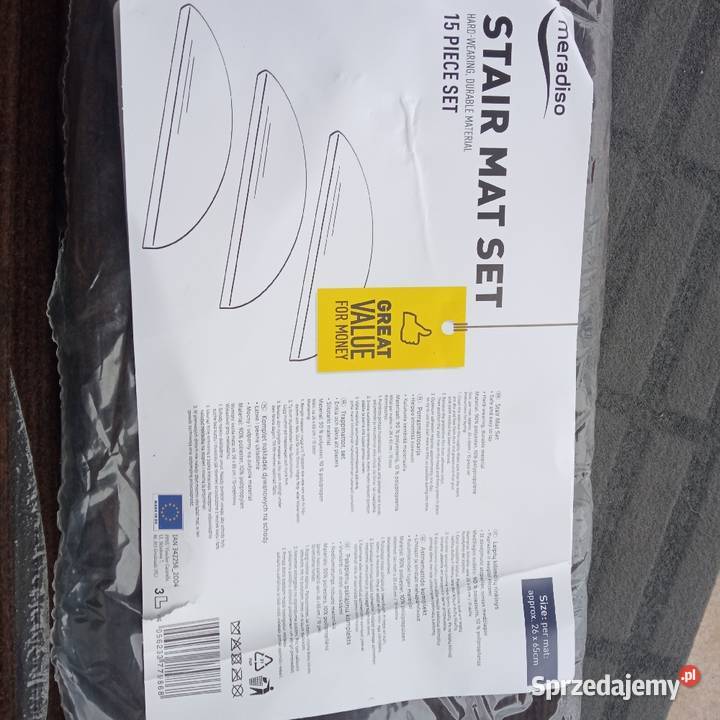 Nakładki dywanowe na schody MERADISO brąz wenge Warszawa sprzedam