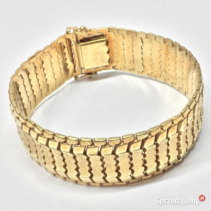 Złota BRANSOLETKA damska 750 18K cudowna złoto mazowieckie