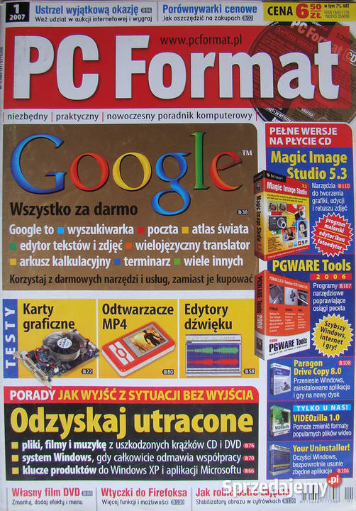 PC Format 1 322 2007 10 egz z dodatkami CD Limanowa sprzedam