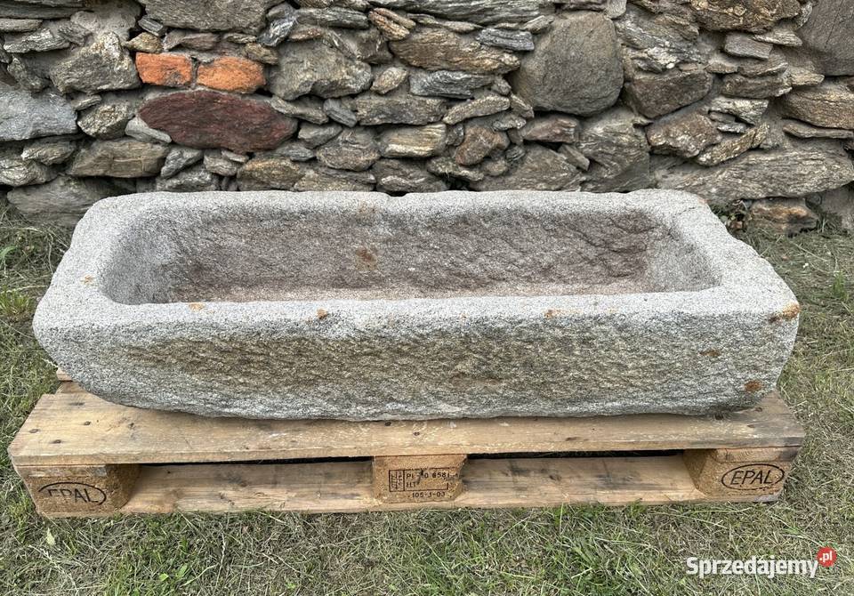STARE KORYTO KAMIENNE GRANIT 103 DONICA KWIETNIK Bielawa