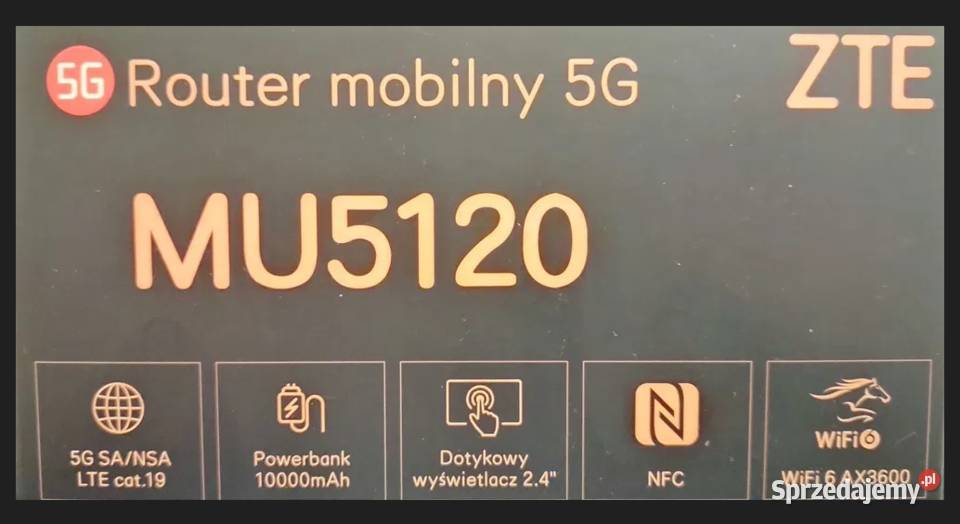 Router mobilny ZTE 5g SANSA 5G podkarpackie Jarosław
