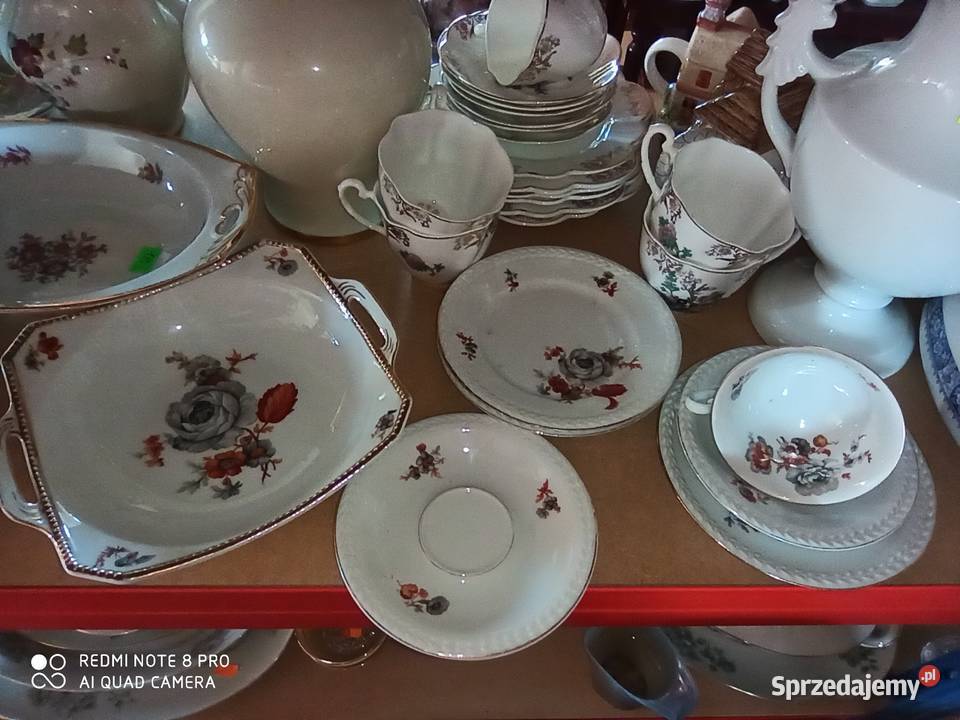 filiżanka z talerzykiem deserowym C T Altwasser Gdańsk