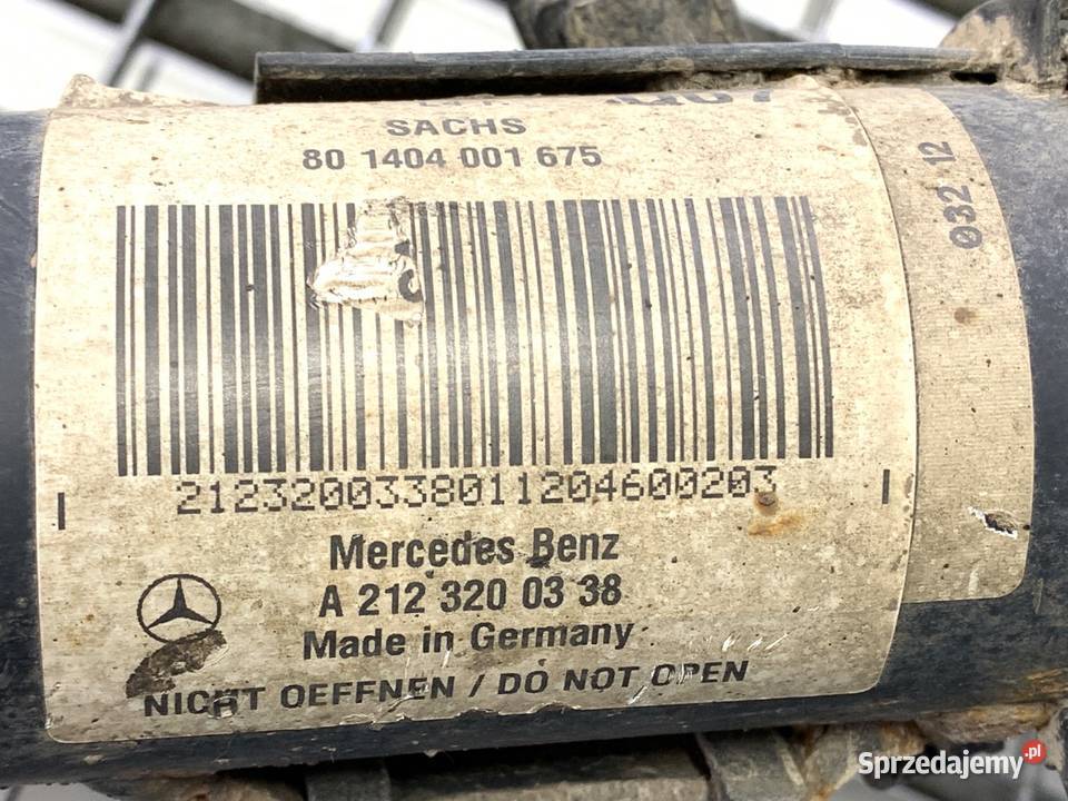 AMORTYZATOR LEWY PRZÓD SPRĘŻYNA MERCEDES S212 21