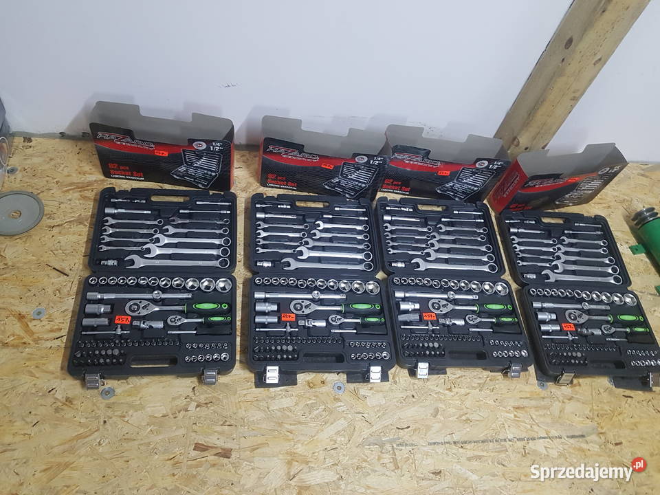 Klucze zestaw 82 PCS HAZARD nasadowe z płaskimi Głogowa