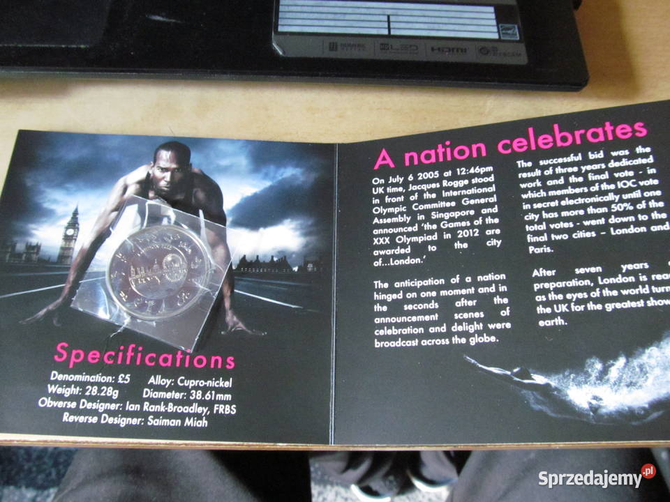 5 funtów Olimpiada Londyn 2012r