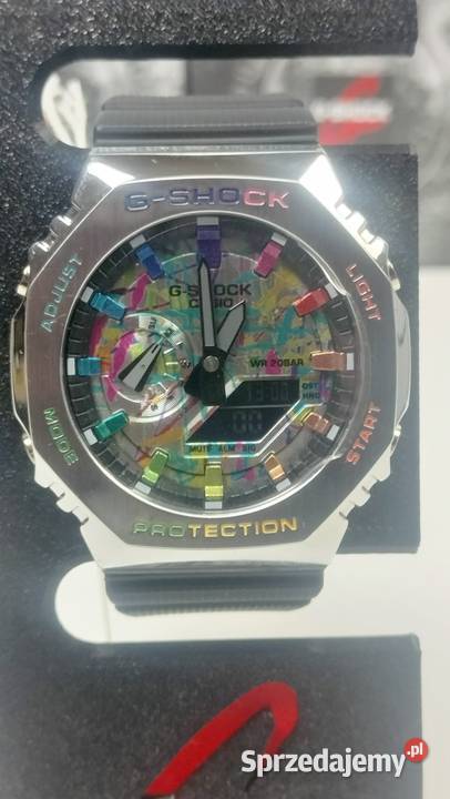 Casio GShock GSteel CasiOak ColorSplattered Kościan