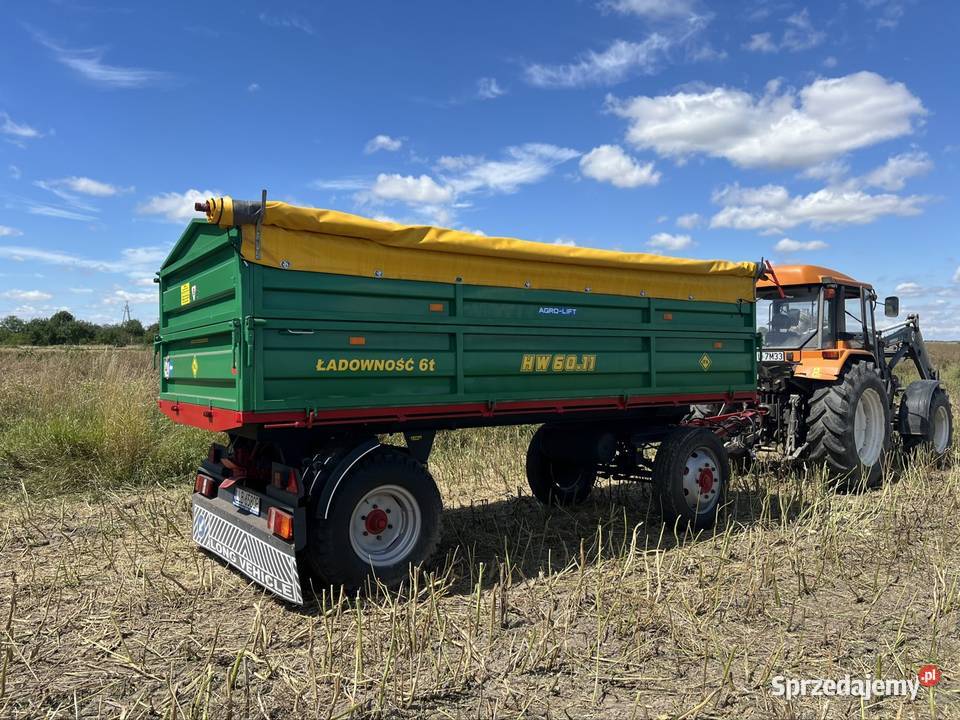 Przyczepa rolnicza HW 6011 lubelskie Turobin sprzedam