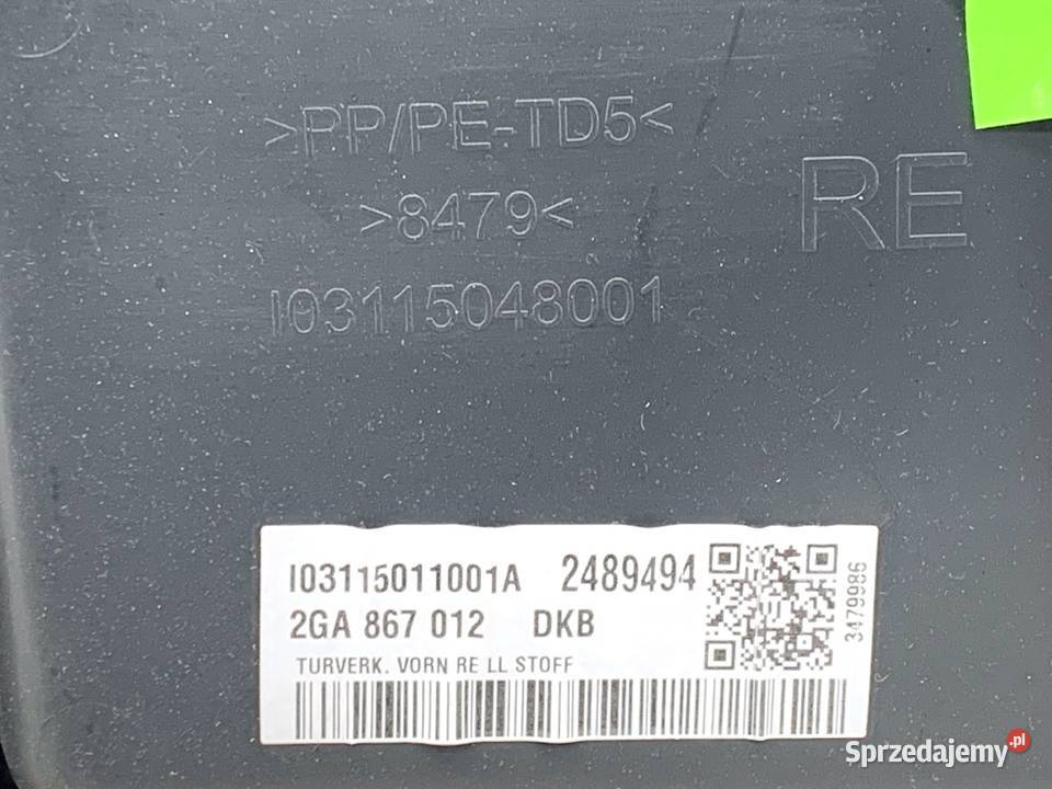 BOCZEK DRZWI PRAWY PRZÓD VW TROC Crossover