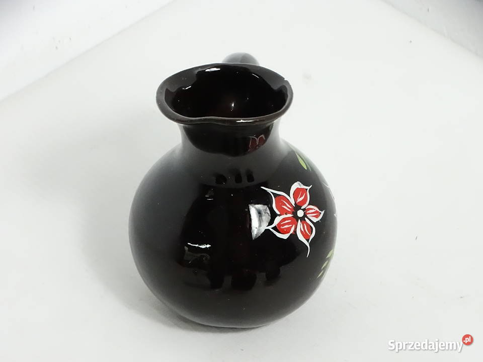 Vintage ceramiczny zestaw dzbanek 12 3 czarki