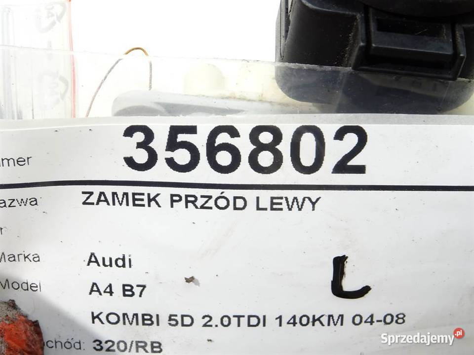 ZAMEK PRZÓD LEWY AUDI A4 B7 Kombi 0408 podkarpackie