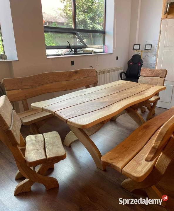 Meble ogrodowe z twardego drewna liściastego Zamość