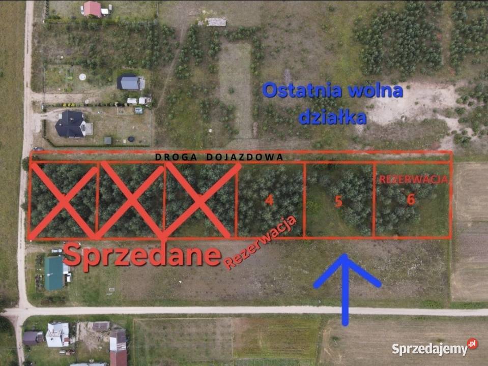 Nowa Piękne działki Serski Las media w drodze budowlana
