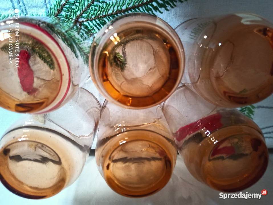 Szklanki szkło łososiowe podlaskie Białystok