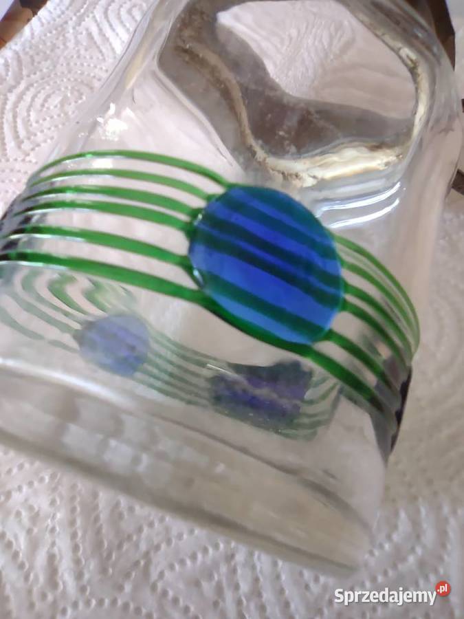 Piękny zestaw Art Noveau Poschinger Glass Gniezno