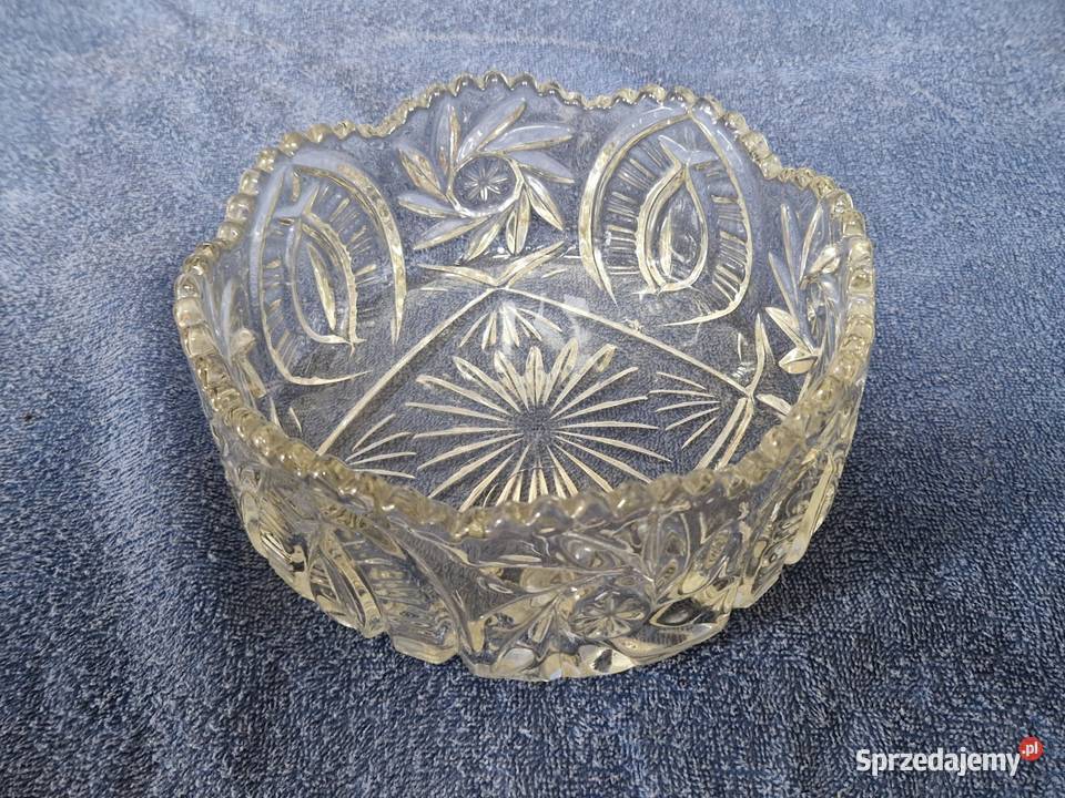 Szklana misaowocarka HSG Ząbkowice vintage PRL Zastawa stołowa sprzedam