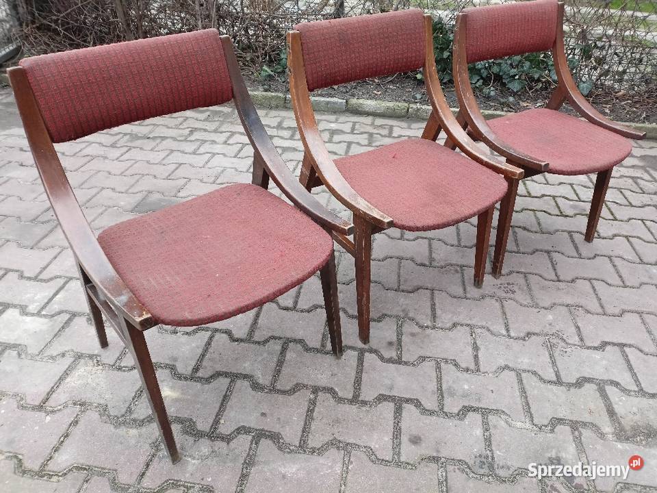 Krzesła skoczki skoczek stare drewniane Skarżysko-Kamienna