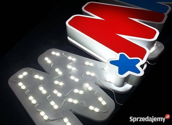 LITERY 3D litery przestrzenne blokowe reklama Myślenice