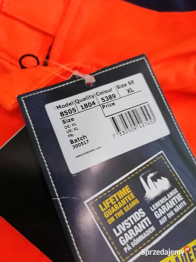 XL BLAKLADER Kamizelka ochronna ze stójką śląskie Gaszowice