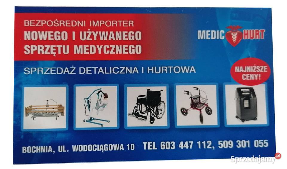 Łóżko rehabilitacyjne seniora elektryczne małopolskie Bochnia
