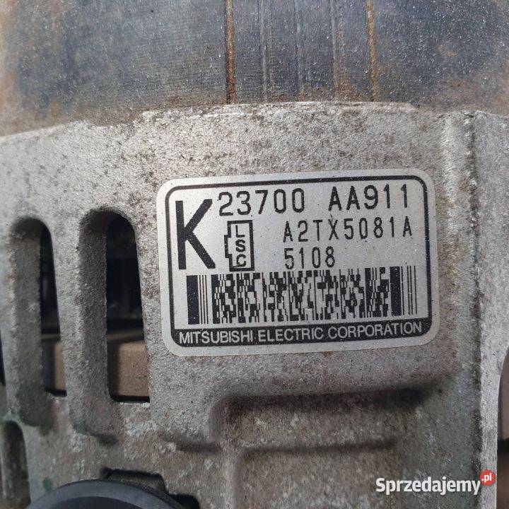 ALTERNATOR SUBARU IMPREZA A2TX5081A osobowe Lipno