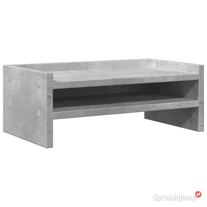 Podstawka pod monitor szarość betonu 42x24x16