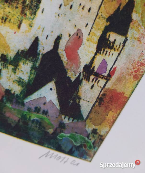Akwaforta kolorowa Gdańsk