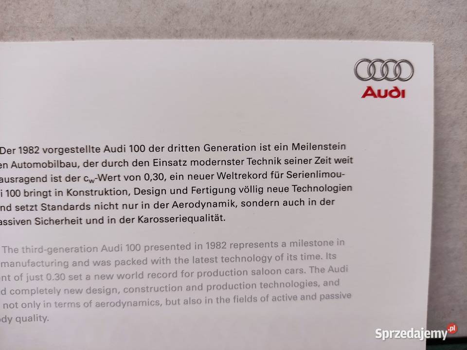 Pocztówka widokówka Audi 100 C3 quattro Głuchołazy