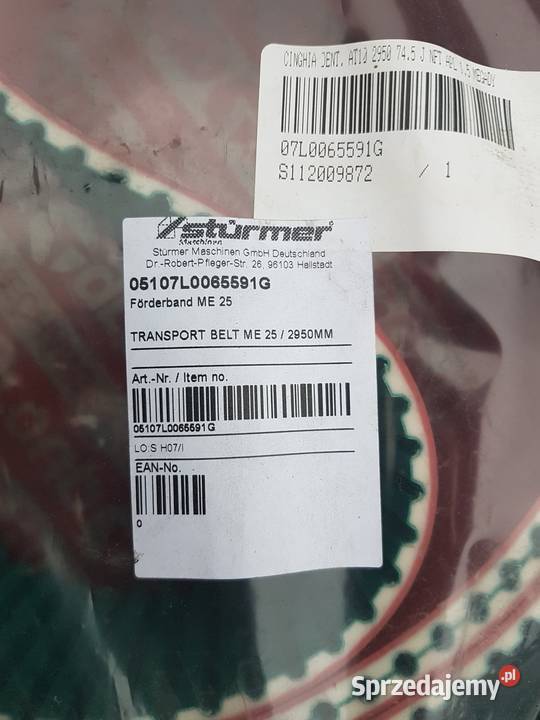Pas Posuwu okleiniarka SCM MINIMAX ME 25 Wierzbica
