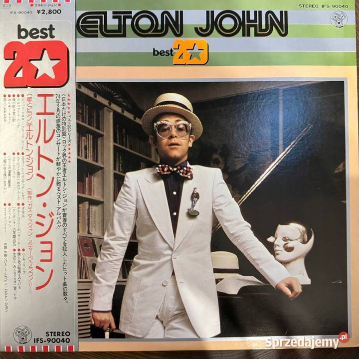 Elton John Best 20 NMM Japan Obi LP 1975 DJM sprzedam
