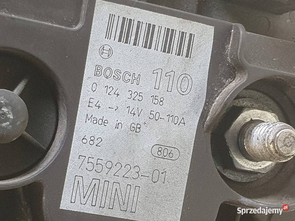 ALTERNATOR Mini One R50 R53 16 16V 110A osobowe Układ elektryczny silnika Chełm sprzedam