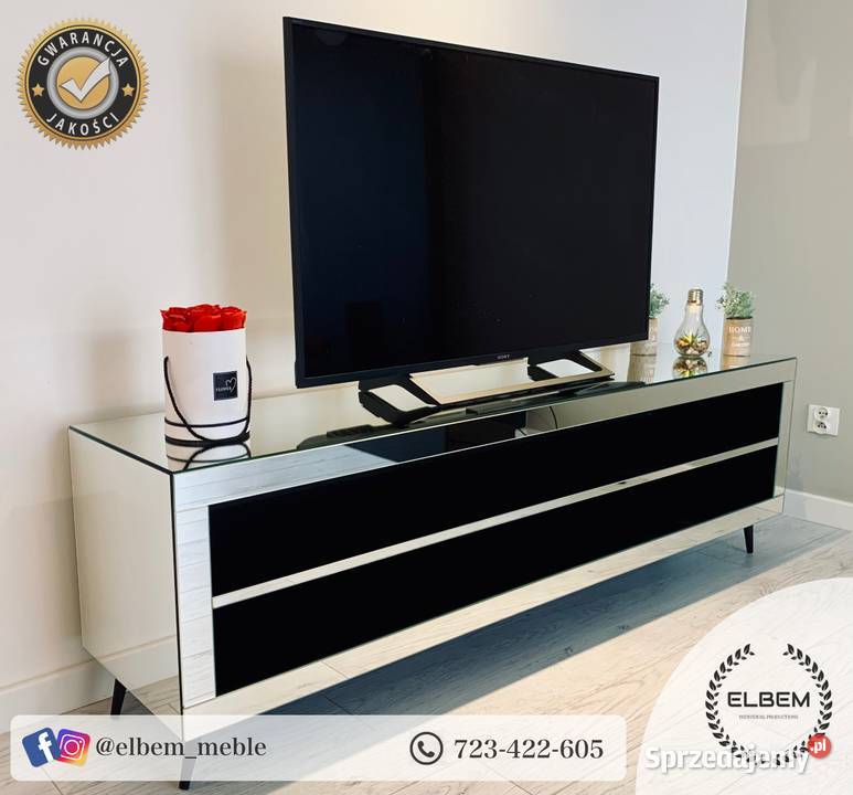 Lustrzana szafka RTV Glamour RTV mazowieckie Warszawa