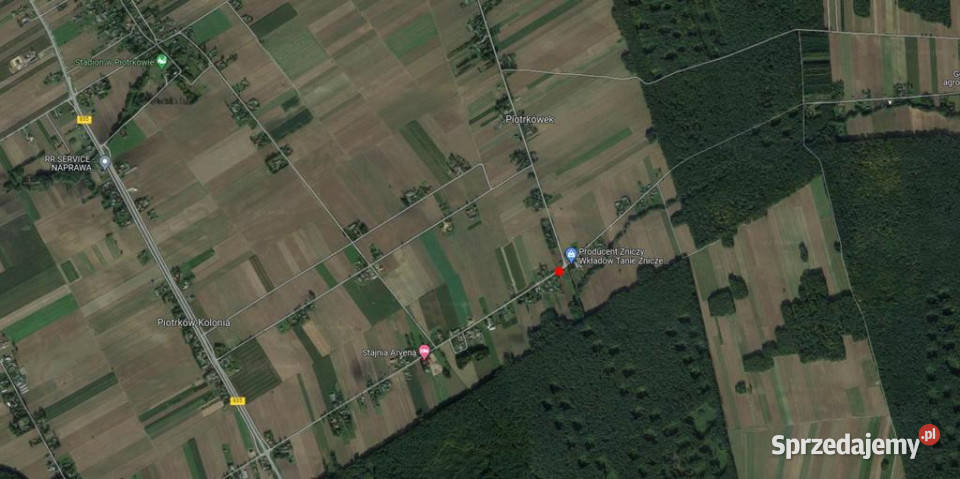 Działka bud położona w miejscowości Piotrkówek 18m